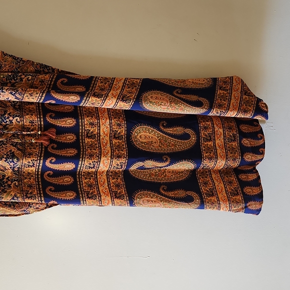 Earthbound Trading Co. Maxi dress paisley print size small - Picture 2 of 7